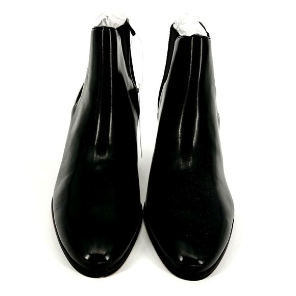 H&M Ankle Heeled Black Boot Women’s Size 9 Pointed Toe Pull On Booties NWT - Picture 5 of 10